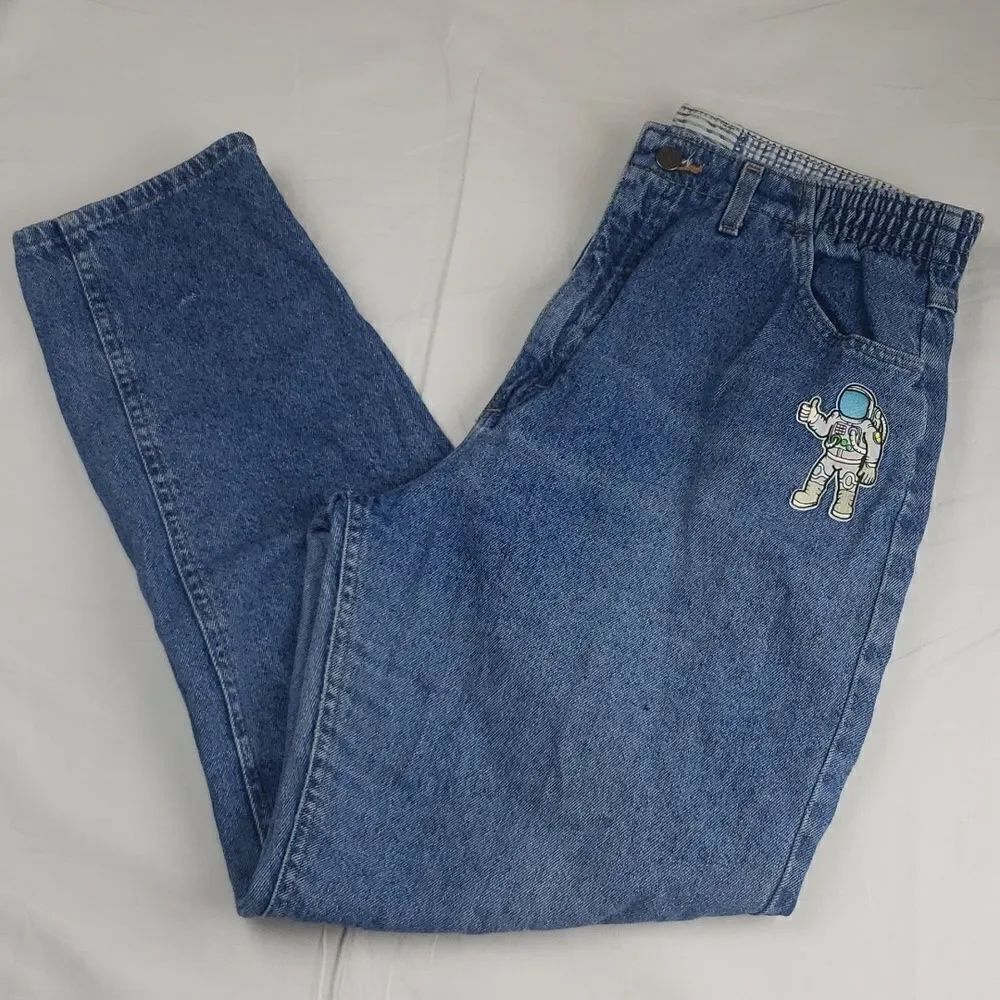 Lee Women's 16 Astronaut Patch 90's Mom Jeans